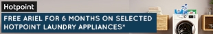 Hotpoint Laundry Promotion - 6 months Free Ariel June 2021