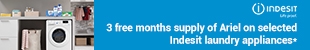 Indesit Laundry Promotion - 3 months Free Ariel June 2021