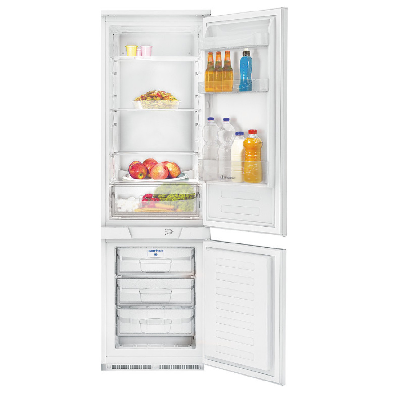 Indesit built deals in fridge freezer