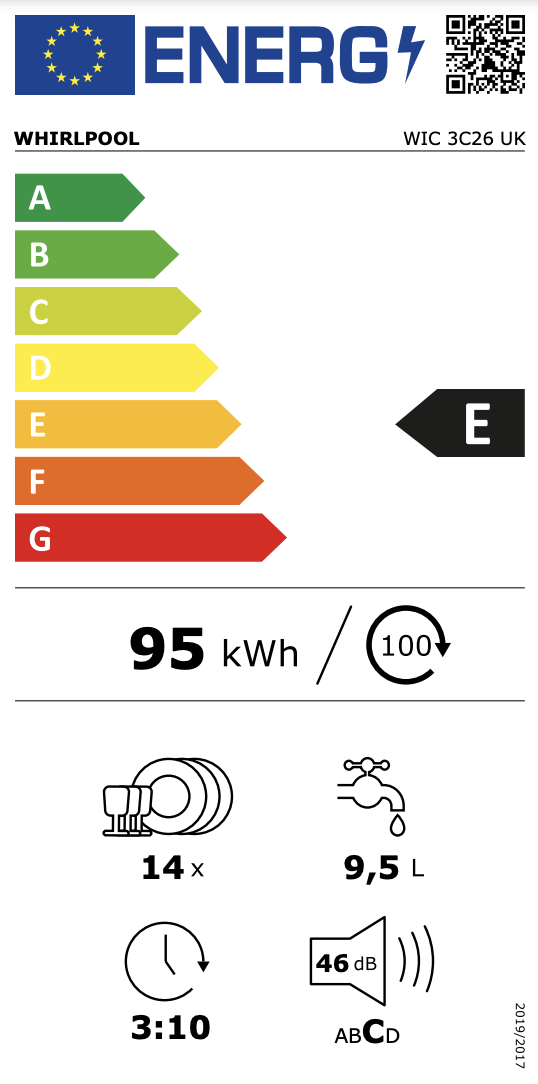 Whirlpool wic3c26uk 2024