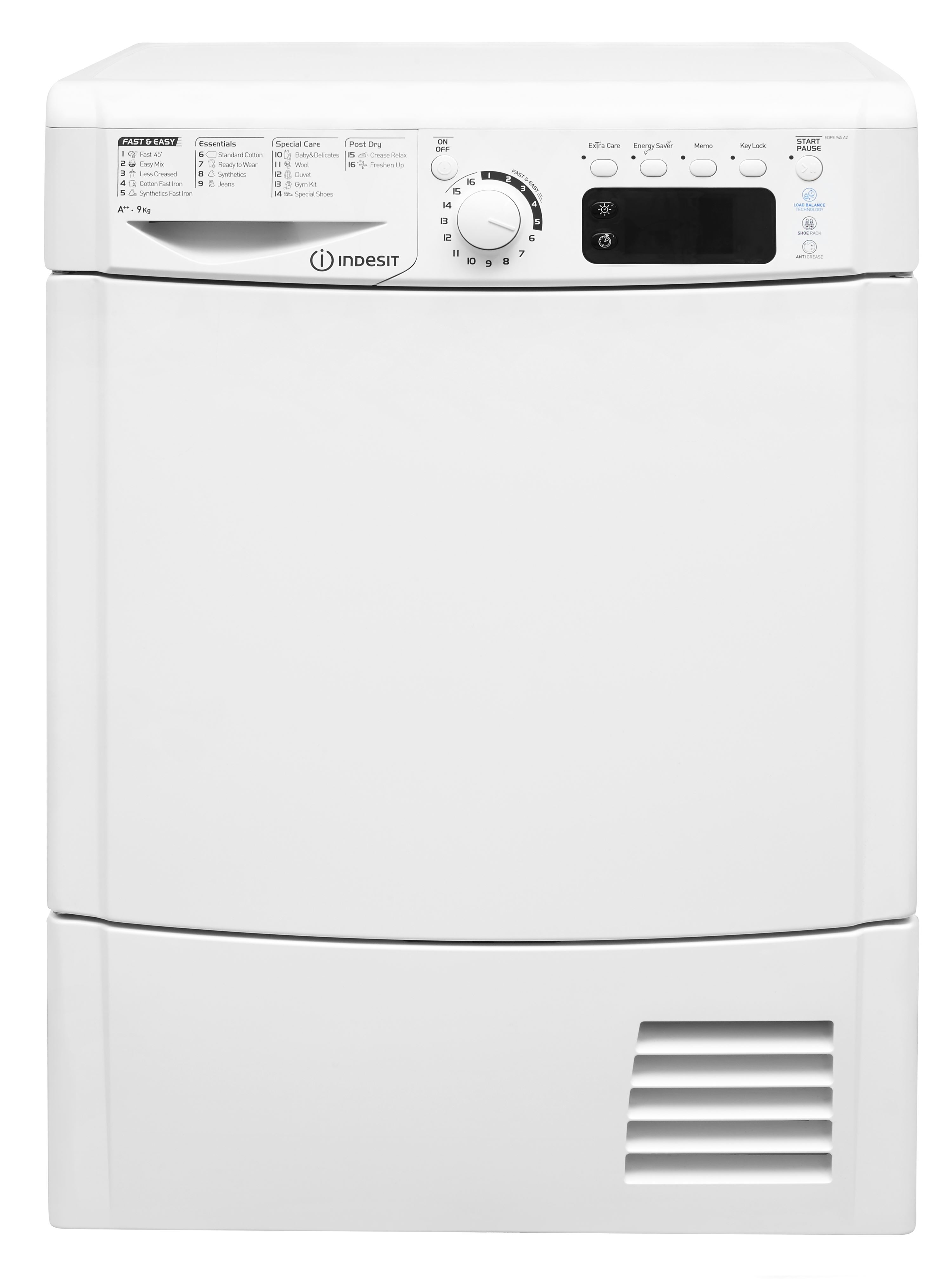 Browse deals on the Indesit EDPE 945 A2 ECO Tumble Dryers Today | Delivery Across Newquay | Dimensions