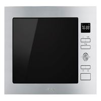 Smeg FMI425XCucina Stainless Steel Built In Microwave oven with Grill