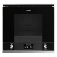 Smeg MP122N1Linea Microwave Oven with Electric Grill, Black