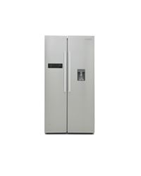 Montpellier M520WDXMontpellier American Style Side-by-Side Fridge Freezer with Non-Plumbed Drinks Dispenser in Inox