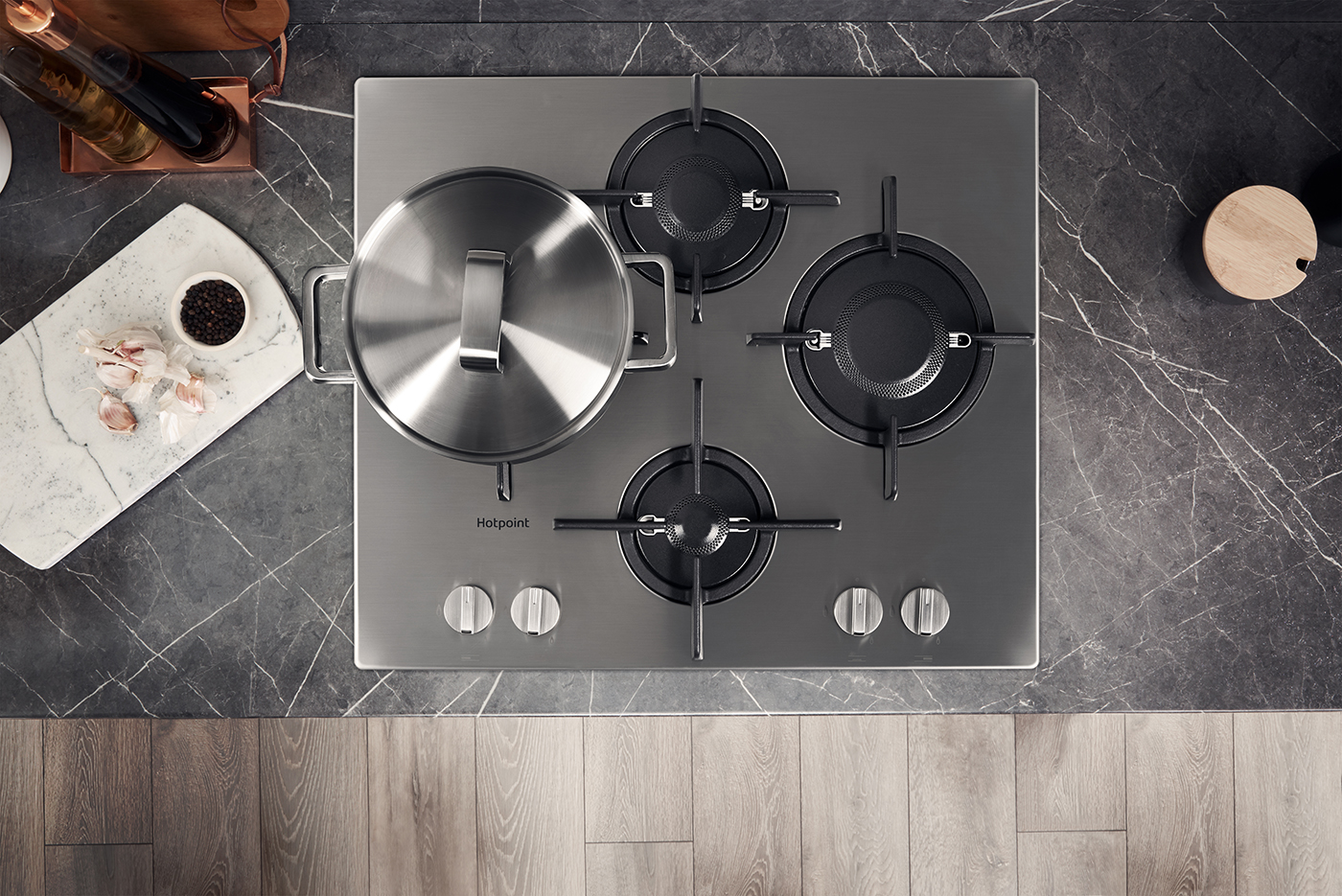 Buy Hotpoint FTGHL 641 D/IX/H Hobs | Collection or Delivery In Derbyshire |  Apollo Appliances Ltd