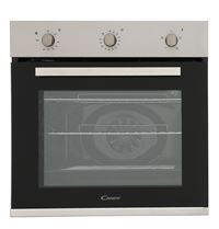 Candy FCP403X/E60cm Fan Oven 65 Litre capacity, 4 functions, minute minder, rotary controls, double glazed removable door, 13 amp